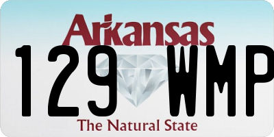 AR license plate 129WMP