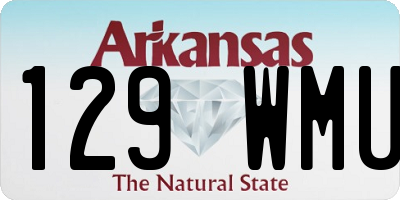 AR license plate 129WMU