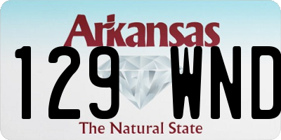 AR license plate 129WND