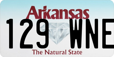 AR license plate 129WNE