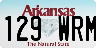 AR license plate 129WRM