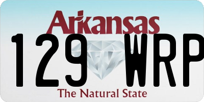 AR license plate 129WRP