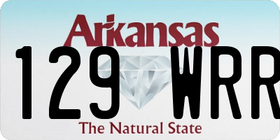 AR license plate 129WRR