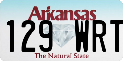 AR license plate 129WRT