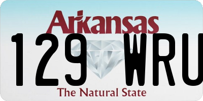 AR license plate 129WRU