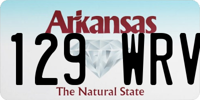 AR license plate 129WRV