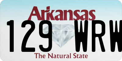 AR license plate 129WRW