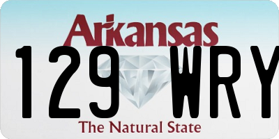AR license plate 129WRY