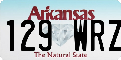 AR license plate 129WRZ