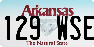 AR license plate 129WSE