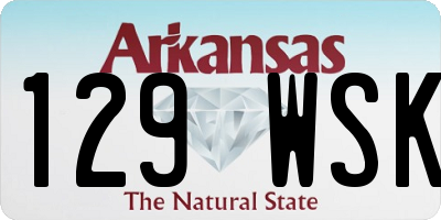 AR license plate 129WSK