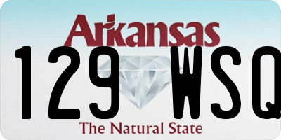 AR license plate 129WSQ