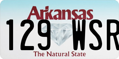 AR license plate 129WSR