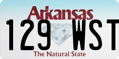 AR license plate 129WST