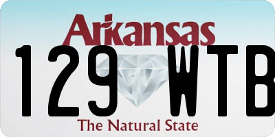 AR license plate 129WTB