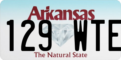 AR license plate 129WTE