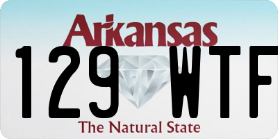AR license plate 129WTF