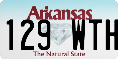 AR license plate 129WTH