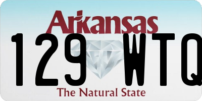 AR license plate 129WTQ