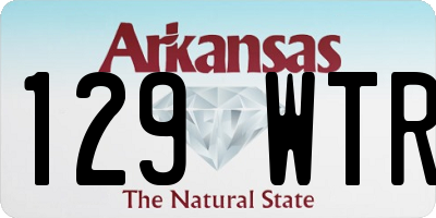 AR license plate 129WTR