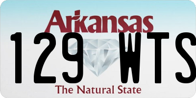 AR license plate 129WTS