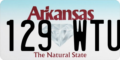 AR license plate 129WTU