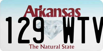AR license plate 129WTV