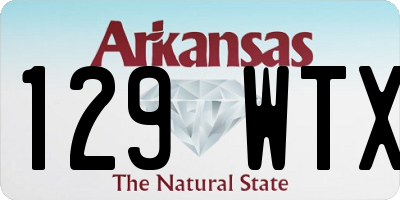 AR license plate 129WTX