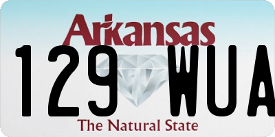 AR license plate 129WUA