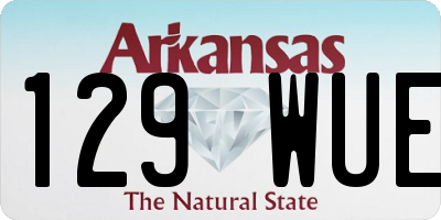 AR license plate 129WUE