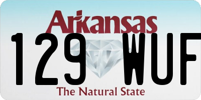 AR license plate 129WUF