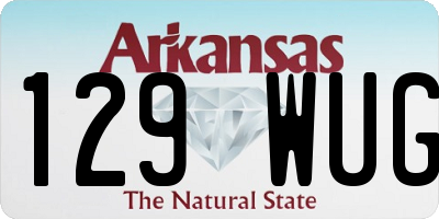 AR license plate 129WUG