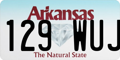 AR license plate 129WUJ