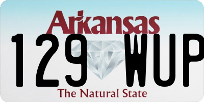 AR license plate 129WUP