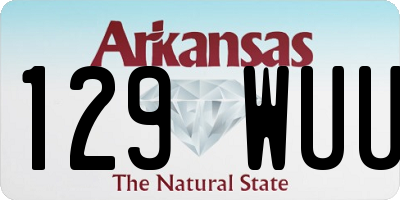 AR license plate 129WUU