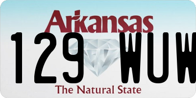 AR license plate 129WUW