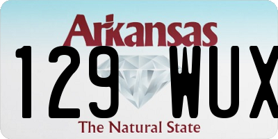 AR license plate 129WUX