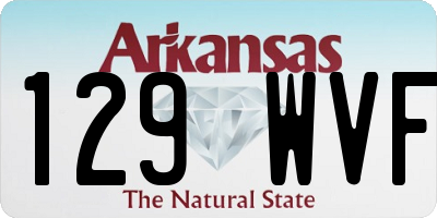 AR license plate 129WVF