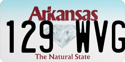 AR license plate 129WVG