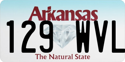 AR license plate 129WVL