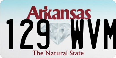 AR license plate 129WVM