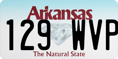 AR license plate 129WVP