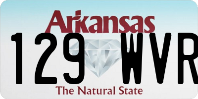 AR license plate 129WVR
