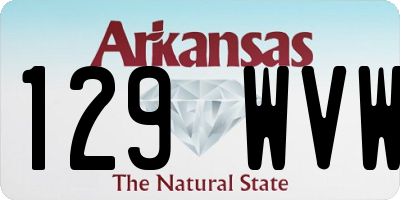 AR license plate 129WVW