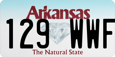 AR license plate 129WWF