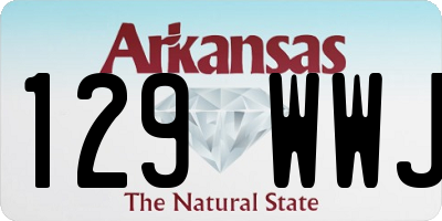 AR license plate 129WWJ