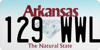 AR license plate 129WWL