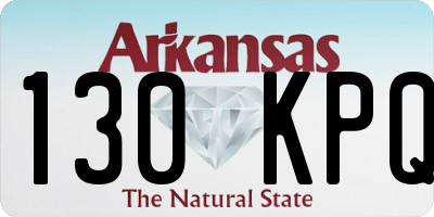 AR license plate 130KPQ