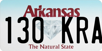 AR license plate 130KRA