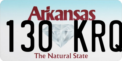 AR license plate 130KRQ